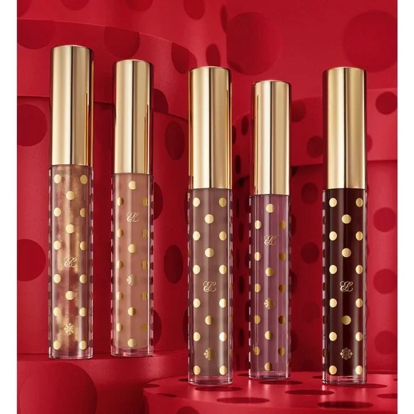 Estee Lauder Polka Dot Lip Gloss Collection - Gold, Pink, Red